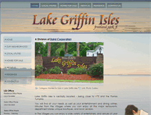 Tablet Screenshot of lakegriffinisles.com